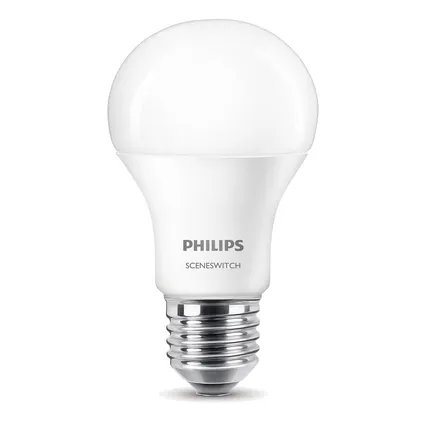 Philips LED-lamp SceneSwitch A60 9,5W E27 3