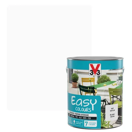 Peinture extérieure V33 Easy Colours blanc satiné 2,5 L