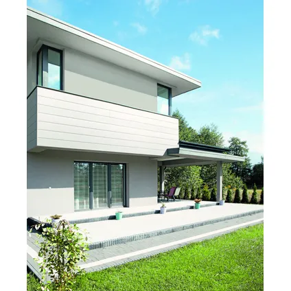 Revêtement de façade Dumaplast Dumaclin T08 blanc - mat - 18,5x240 cm - volume de l'emballage 2,66 m² - 6 pièces
