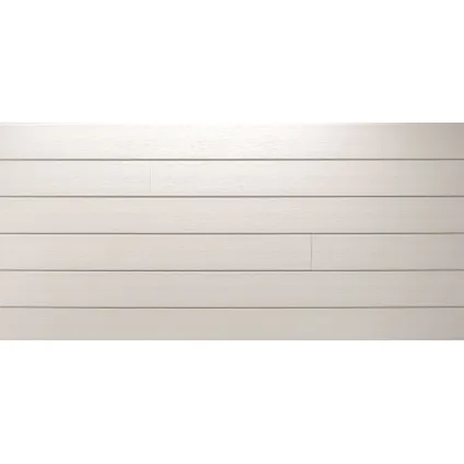 Revêtement de façade Dumaplast Dumaclin T08 blanc - mat - 18,5x240 cm - volume de l'emballage 2,66 m² - 6 pièces 2