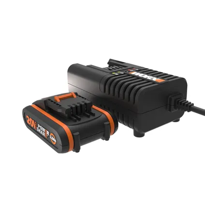 Batterie et chargeur Worx WA3601 20V 2Ah 8