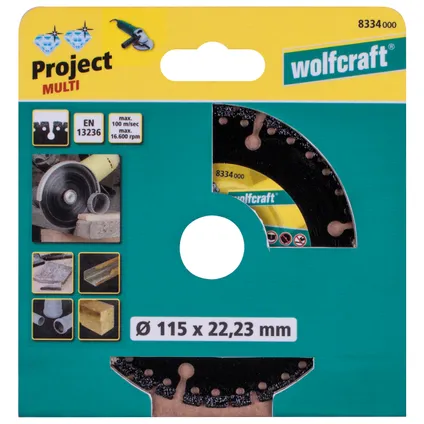 Wolfcraft diamantdoorslijpschijf Pro Multi 115mm 2