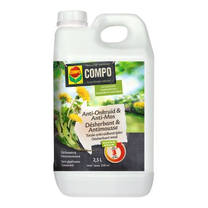 Compo Anti-Onkruid & Anti-Mos Totaal Concentraat 2,5L