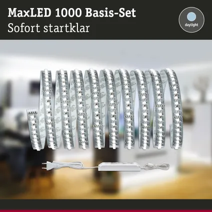 Ruban LED Paulmann MaxLED 1000 kit de base 3m lumière du jour 34W 7