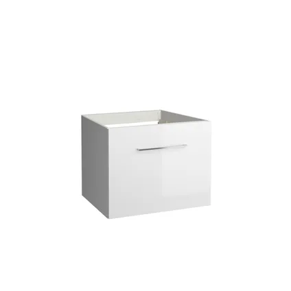 Meuble sous-lavabo Allibert Verone 1 tiroir blanc brillant 60cm