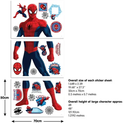 Muursticker Spider-Man Walltastic 120cm 14