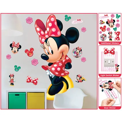 Muursticker Minnie Mouse Walltastic 120cm 2