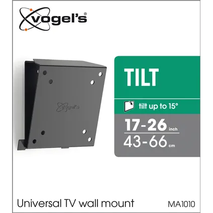 Vogel's wand TV steun zwenkbaar MA 1010 zwart metaal 17 tot 26" 4