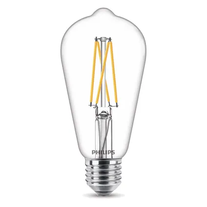 Philips LED-lamp Classic WarmGlow ST64 9W E27