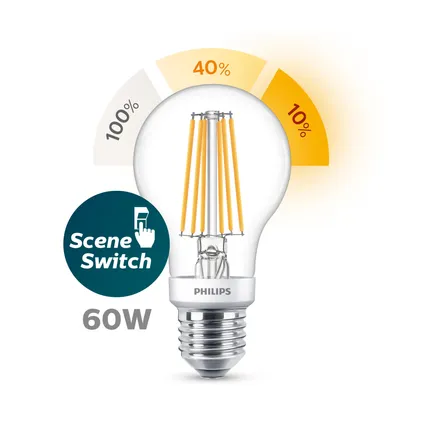 Ampoule LED Philips SceneSwitch Bulb 7,5W E27 2