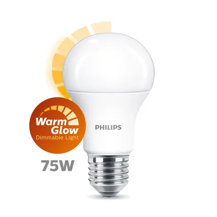 leveren Wijden herhaling Philips LED-lamp WarmGlow A60 10,5W E27