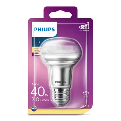 Philips LED-lamp reflector 3W E27 2