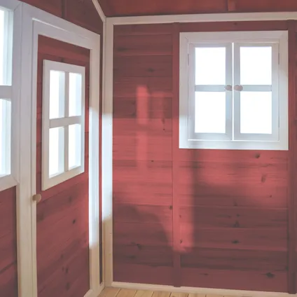 Maisonnette en bois EXIT Loft 700 rouge 6