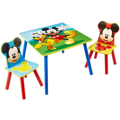 Tafel met twee stoeltjes van Mickey Mouse