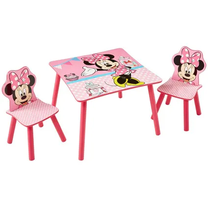 Tafel met twee stoeltjes van Minnie Mouse