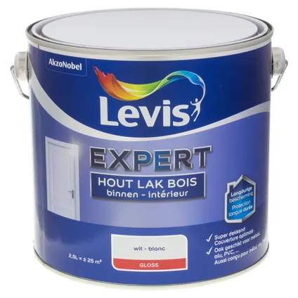 Levis lak Expert buitenhout wit high gloss 2,5L