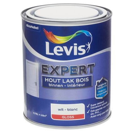 Levis lak Expert buitenhout wit high gloss 750ml