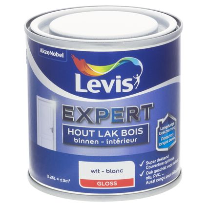 Levis lak Expert binnenhout wit high gloss 250ml