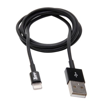 Kopp USB lightning kabel 1m zwart