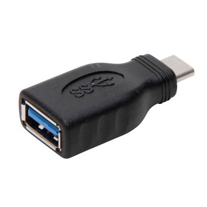 Kopp USB adapter USB-C naar USB-A zwart