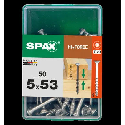 Spax universeelschroef HI.FORCE staal 5x53mm 50st