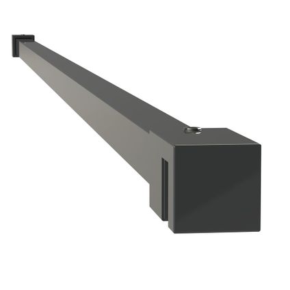 Support de stabilisation Sealskin Mix&Match carré 100cm noir pour verre sécurit 8mm