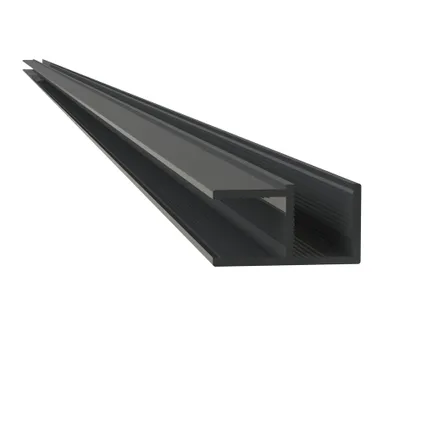 Profilé d'angle Sealskin Mix&Match 200cm noir pour verre sécurit 8mm