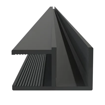 Profilé d'angle Sealskin Mix&Match 200cm noir pour verre sécurit 8mm 3