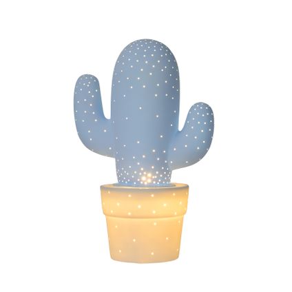 Lucide tafellamp Cactus blauw ⌀20cm E14 40W