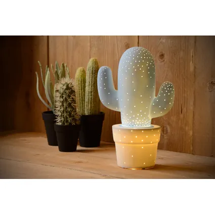 Lucide tafellamp Cactus blauw ⌀20cm E14 40W 2