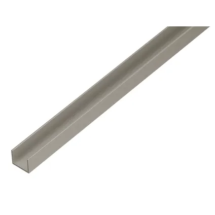 Profilé en U Alberts aluminium anodisé 100cmx19mmx15mm
