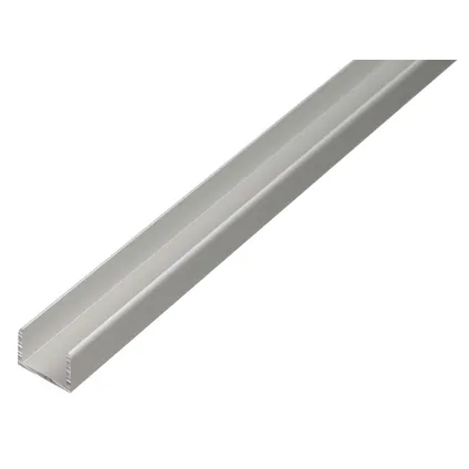 Profilé en U Alberts aluminium anodisé 100cmx10,9mmx10mm