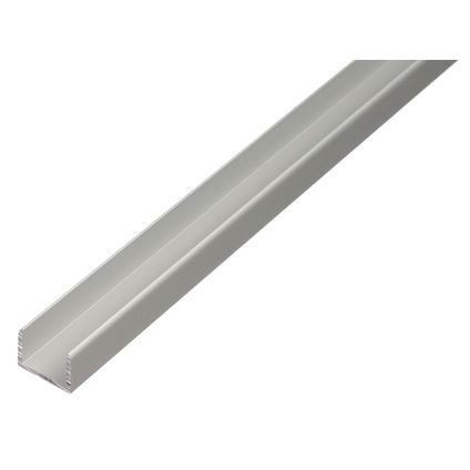 Profilé en U Alberts aluminium anodisé 100cmx15,9mmx15mm