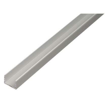 Profilé en U Alberts aluminium anodisé 100cmx19,9mmx15mm