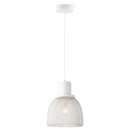 Home Sweet Home Mesh de lampe suspendue - blanc - 29x29x154cm