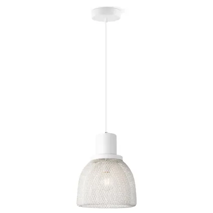 Home Sweet Home Mesh de lampe suspendue - blanc - 29x29x154cm 2