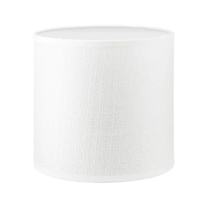 Home Sweet Home Blanc de toile à lampe à lampe - b: 16xd: 16xh: 15cm
