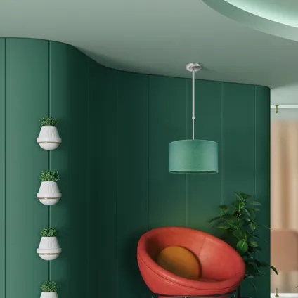 Home Sweet Home Turquoise en toile à lampe à lampe - b: 40xd: 40xh: 22cm 3