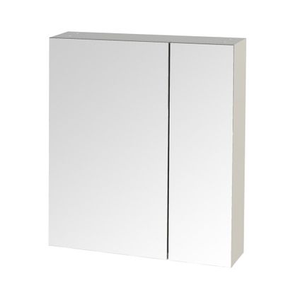 Tiger spiegelkast S-line 60cm met 2 enkelzijdige spiegeldeuren hoogglans wit