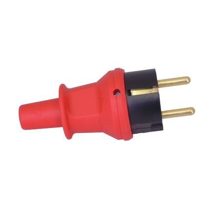 Kopp aardingsstekker PVC IP44 rood