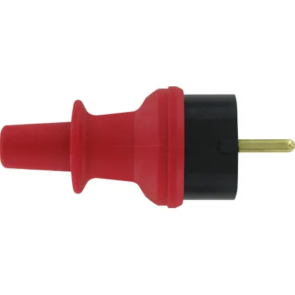Kopp aardingsstekker PVC IP44 rood 2