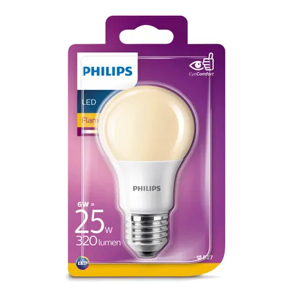 Philips LED-lamp bulb flame 6W E27 2