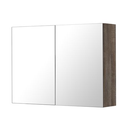 AquaVive spiegelkast Cecina/Savena donker eiken 80cm
