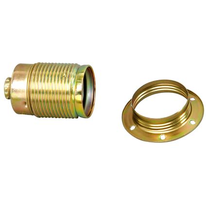 Raccord métallique Kopp E14 avec anneau en laiton