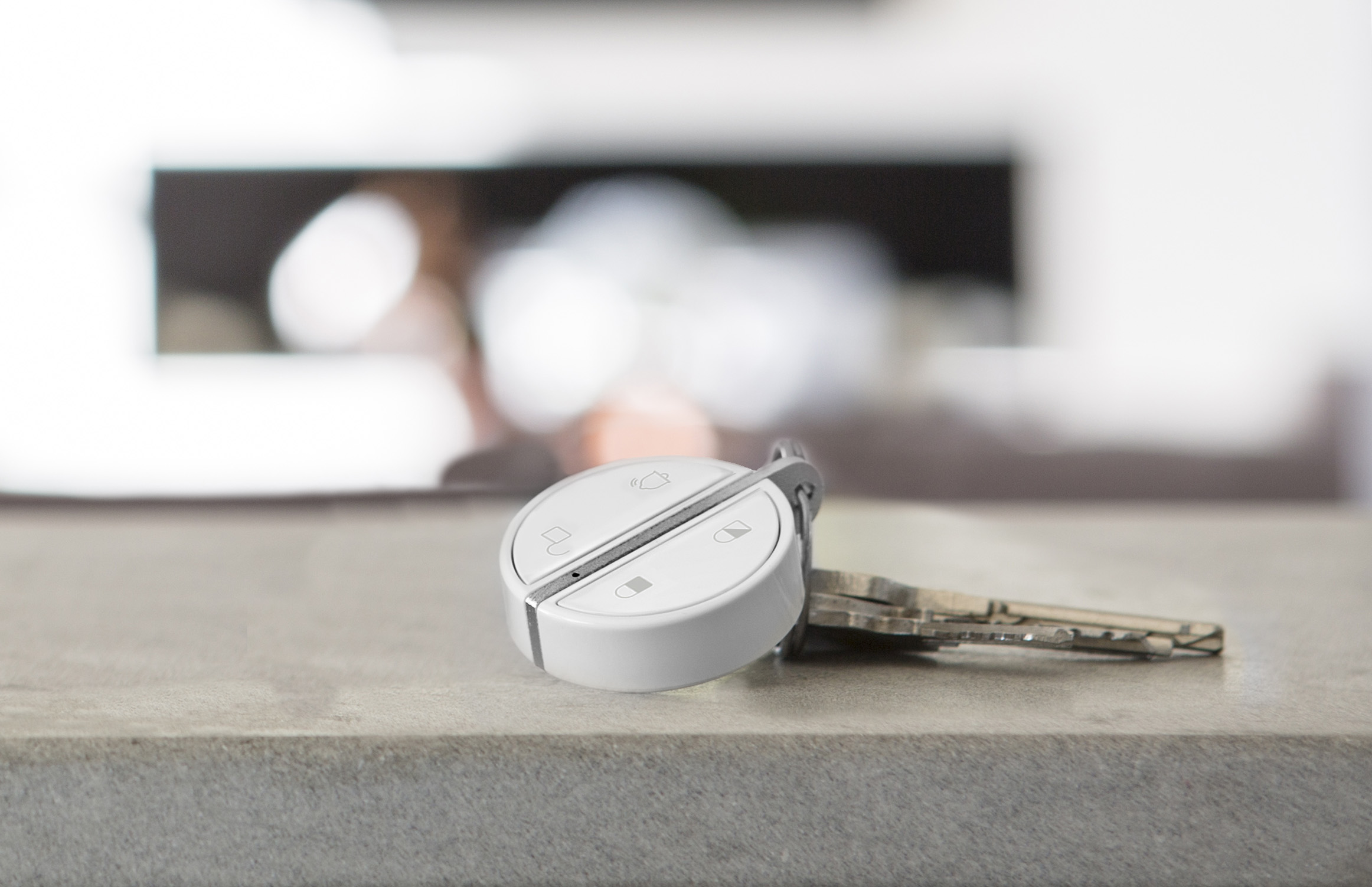 Key Badge Home Alarm Somfy Blanc Sans Fil