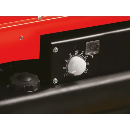 Perel Canon à air chaud, pour usage intérieur et extérieur, diesel, 88 x 45.6 x 59 cm, Rouge, Acier inoxydable 2