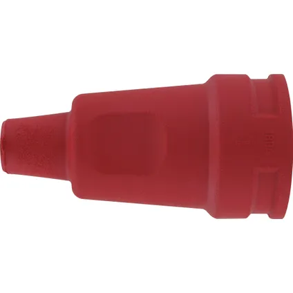 Kopp aardingsstekker rubber rood 2