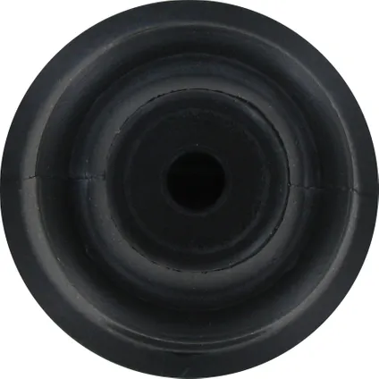 Kopp contrastekker randaarde rubber groot model zwart 2