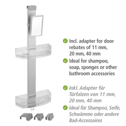 Panier de douche Wenko Premium avec Miroir anti-condensation 11