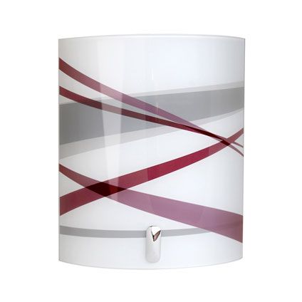 Seynave wandlamp ‘Graphit’ wit/grijs/paars 40 W
